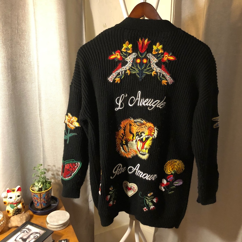 Embroidered French Sweater